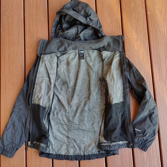 The North Face Hyvent Lightweight Jacket Black Zip Up Windbreaker Women's Small - Picture 9 of 13